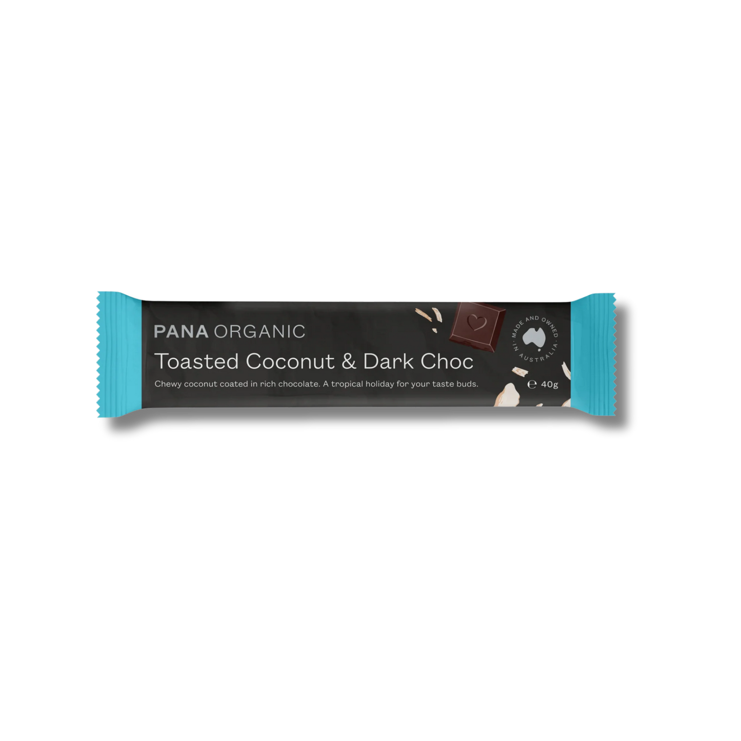 Pana Organic Toasted Coconut & Dark Chocolate Bar 40g