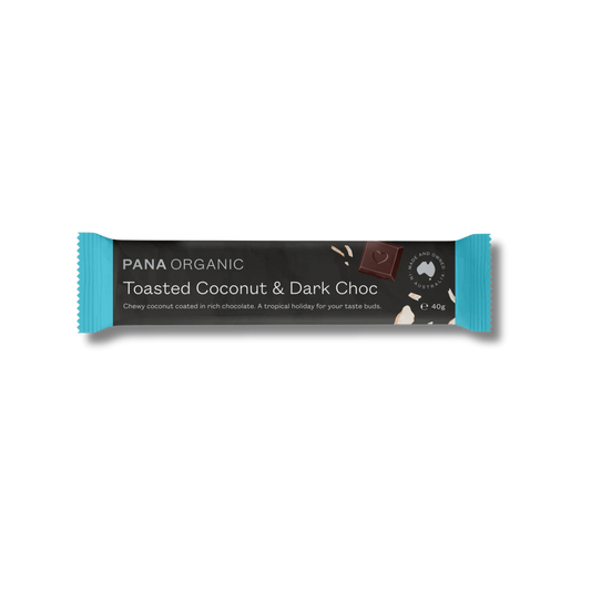 Pana Organic Toasted Coconut & Dark Chocolate Bar 40g