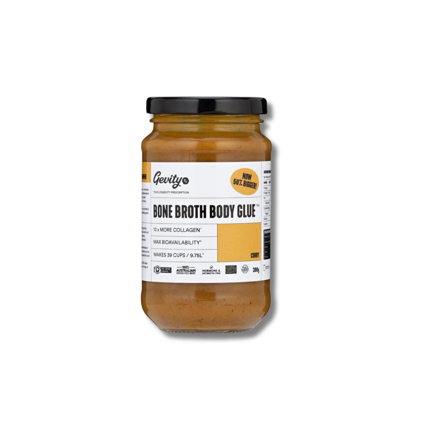 GEVITY RX Bone Broth Body Glue Curry 390g