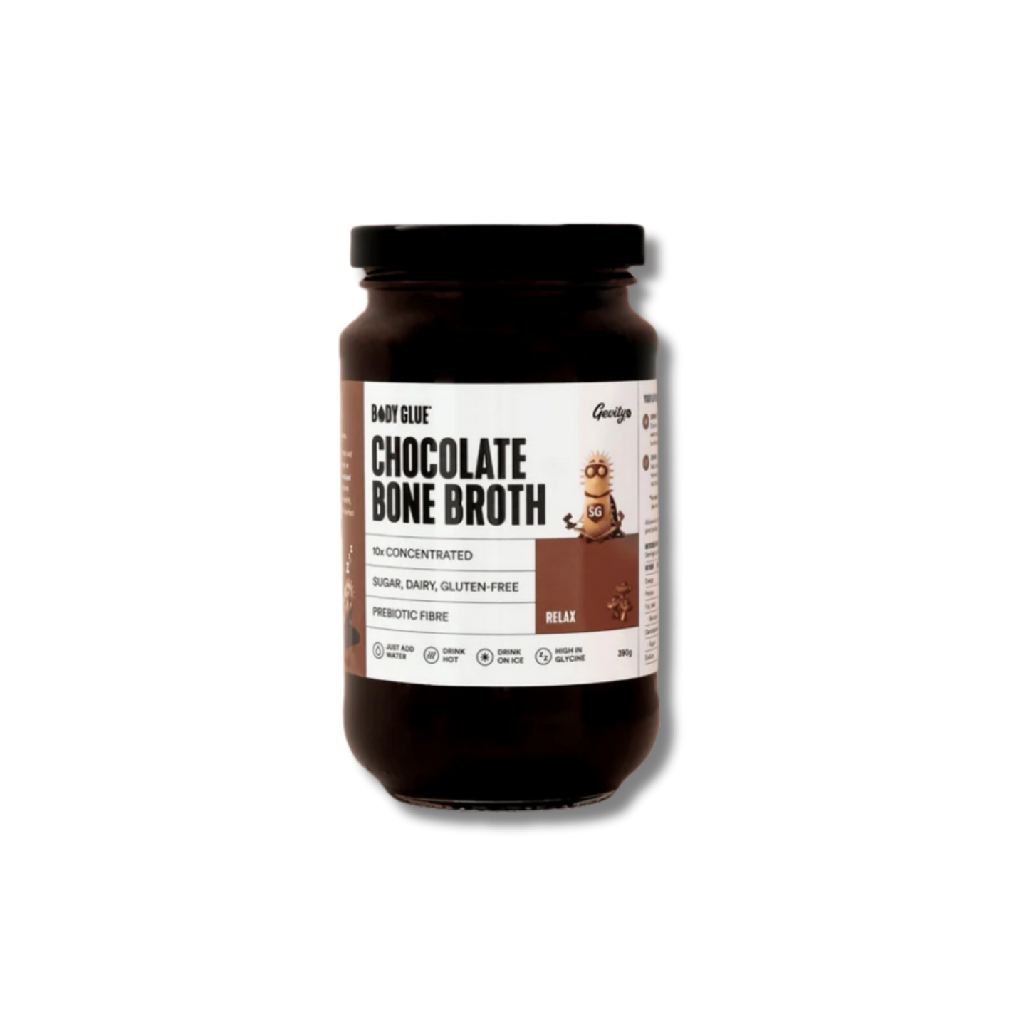 GEVITY RX Bone Broth Body Glue Chocolate 390g