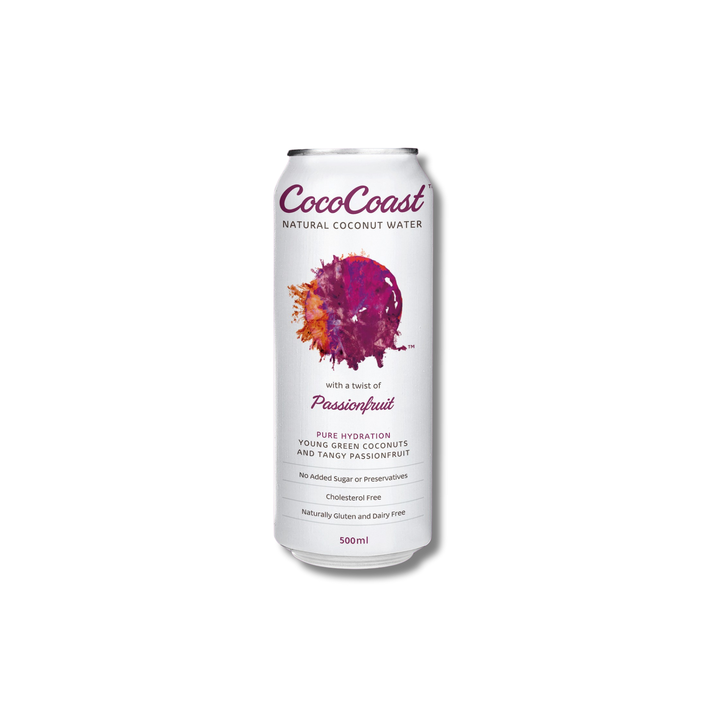 Coco Coast Coconut Water Passionfruit 500ml