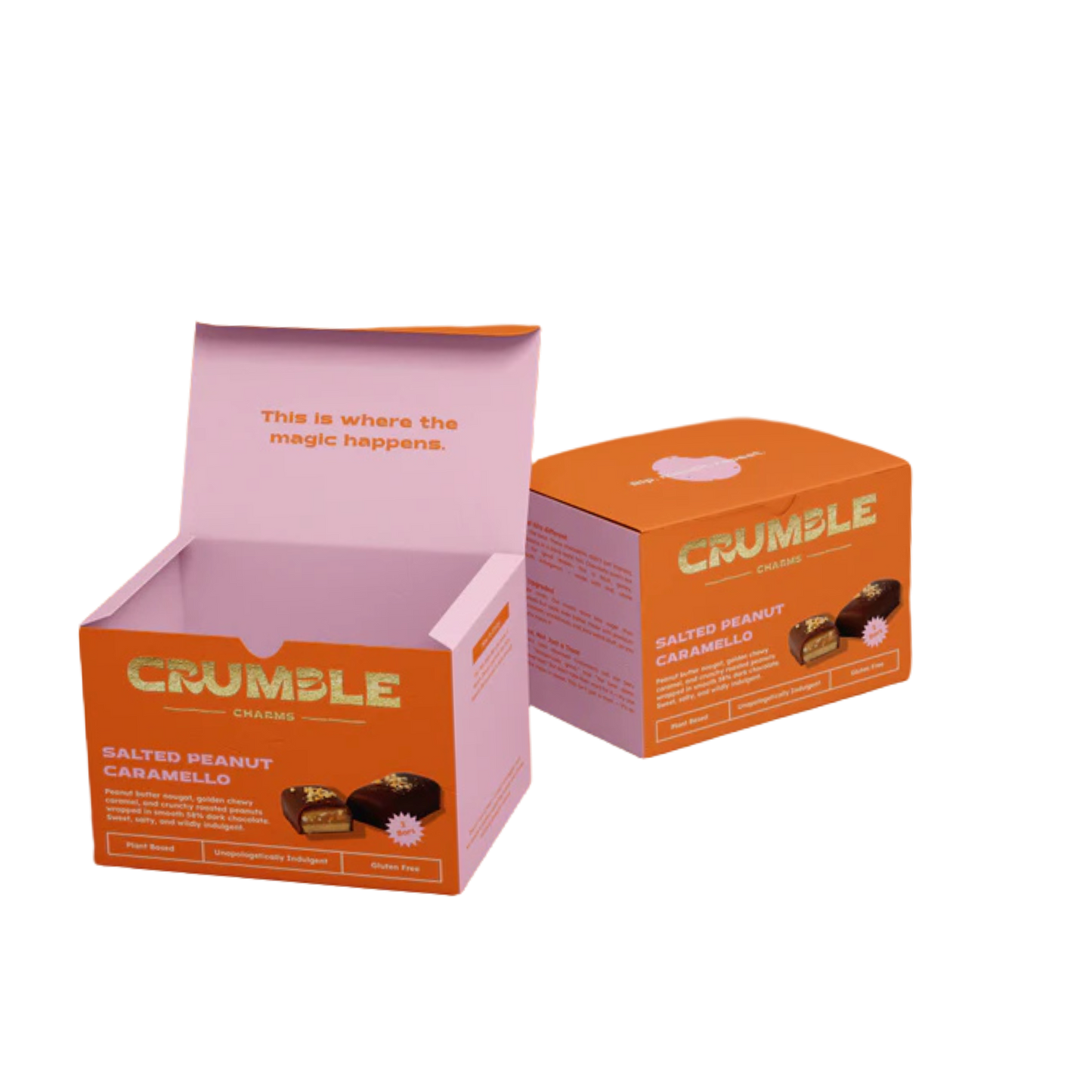 Crumble Charms Salted Peanut Caramello Bar 2 pack