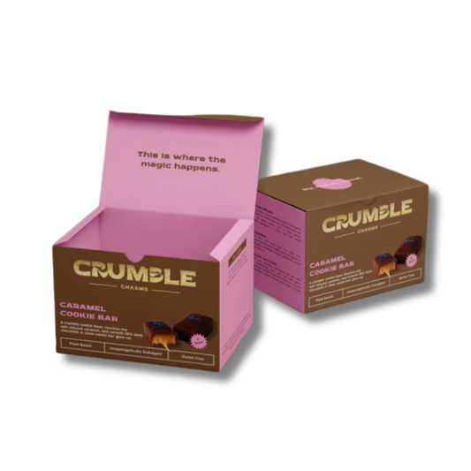 Crumble Charms Caramel Cookie Bar 2 pack