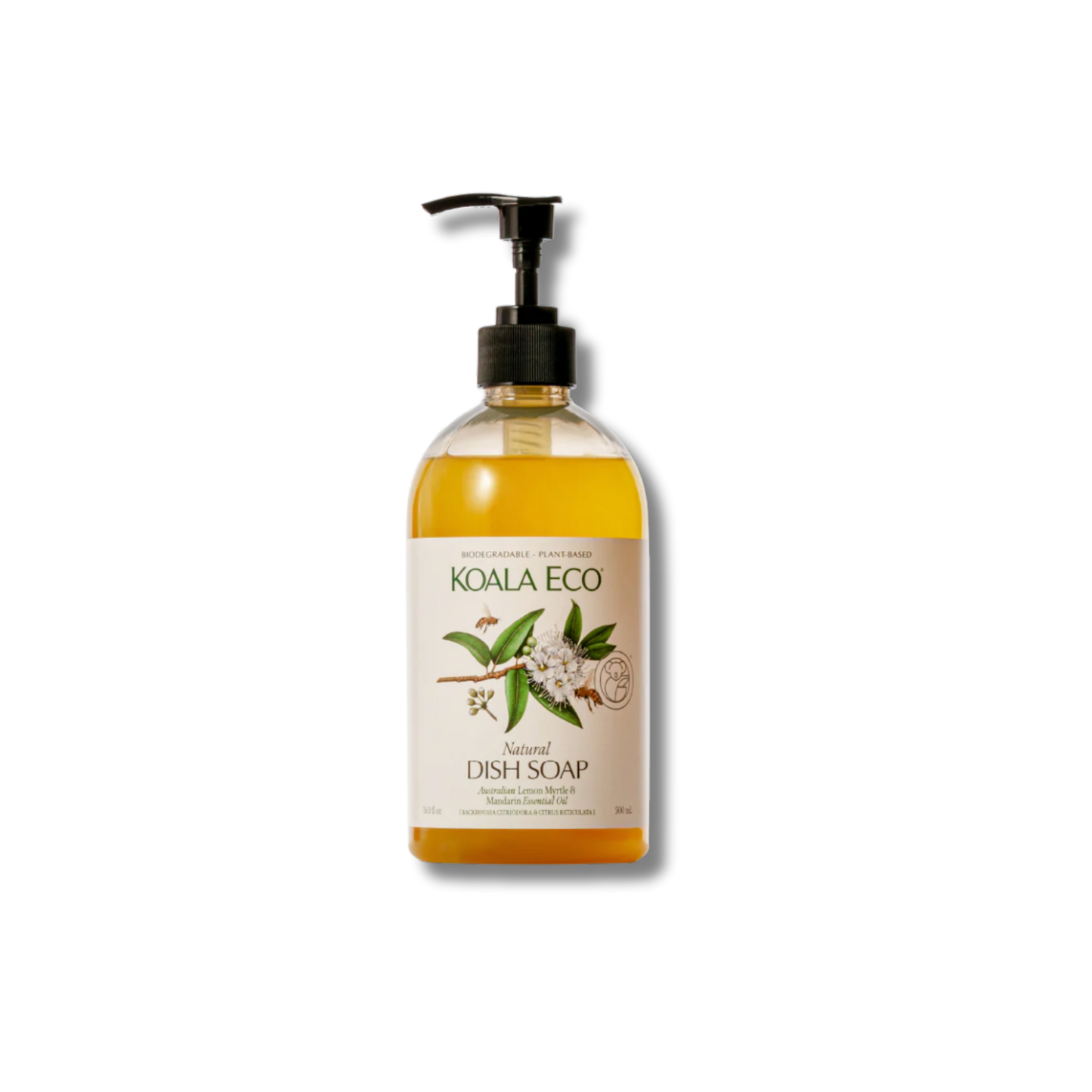 Koala Eco Dish Soap Lemon Myrtle, Mandarin Essential Oil 500ml