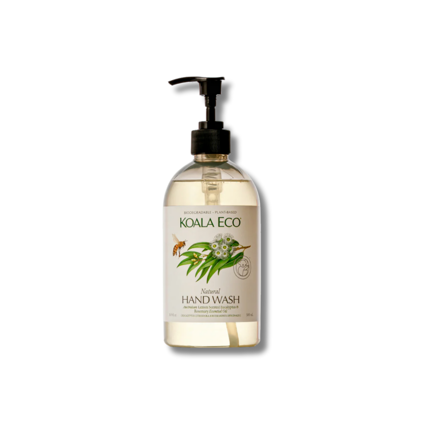 Koala Eco Hand Wash Lemon Scented Eucalyptus, Rosemary Essential Oil 500mL