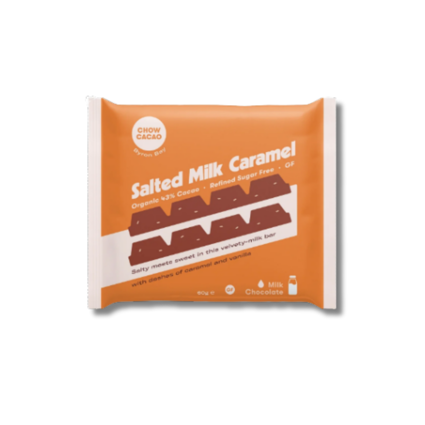 Chow Cacao Salted Milk Caramel Bar 60g
