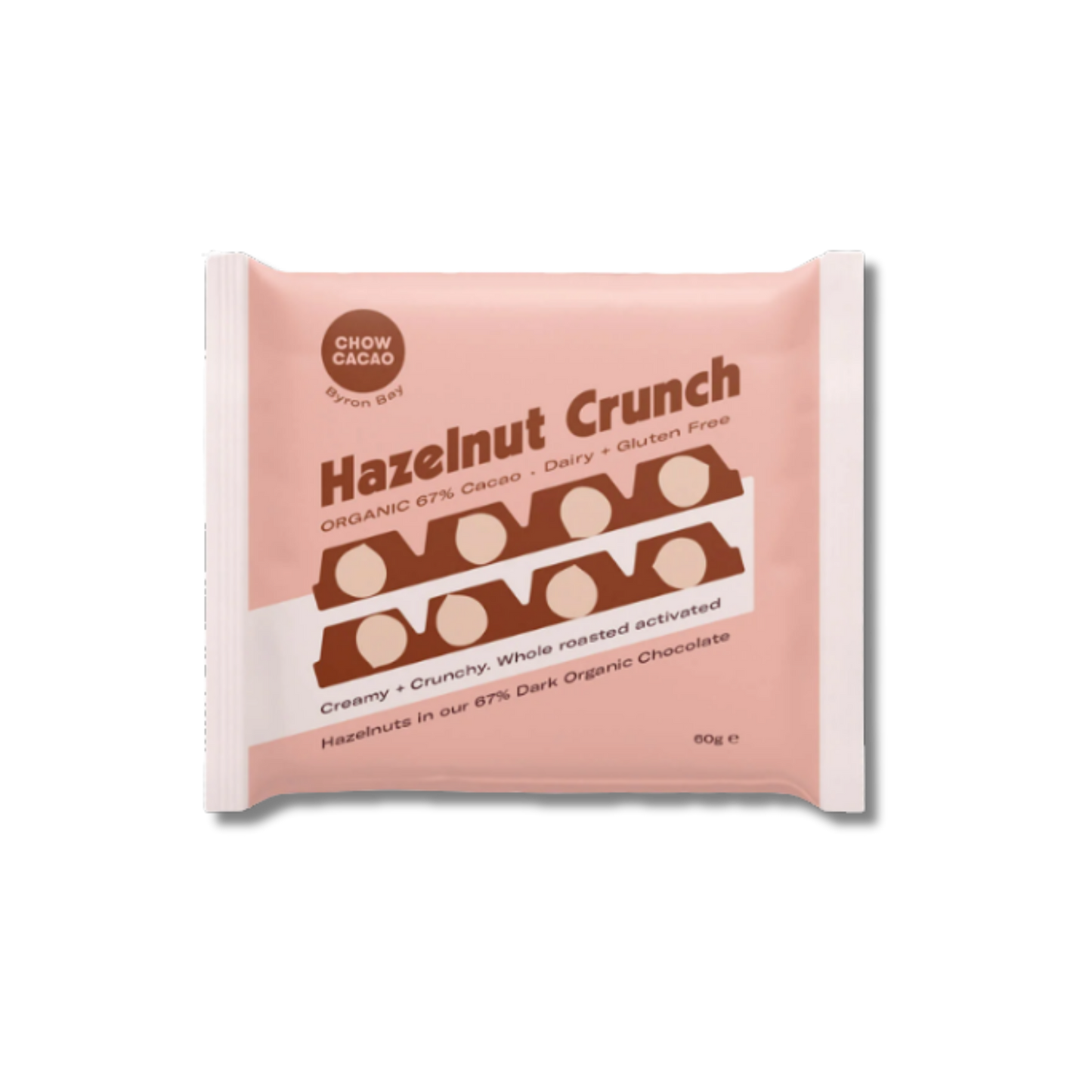 Chow Cacao Hazelnut Crunch Bar 60g