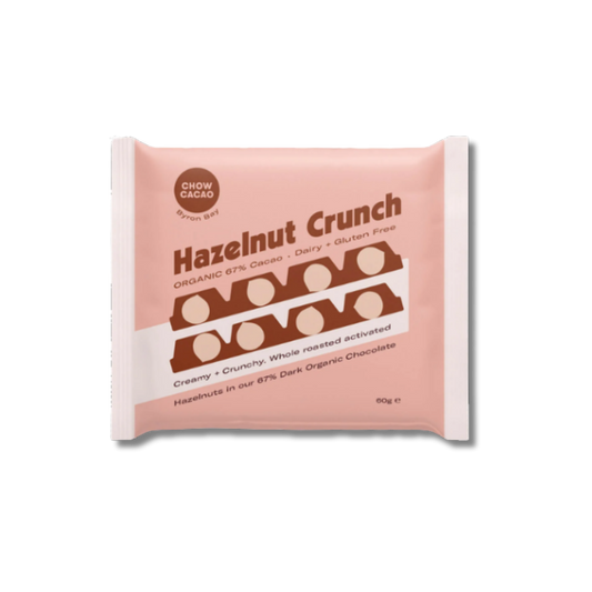 Chow Cacao Hazelnut Crunch Bar 60g