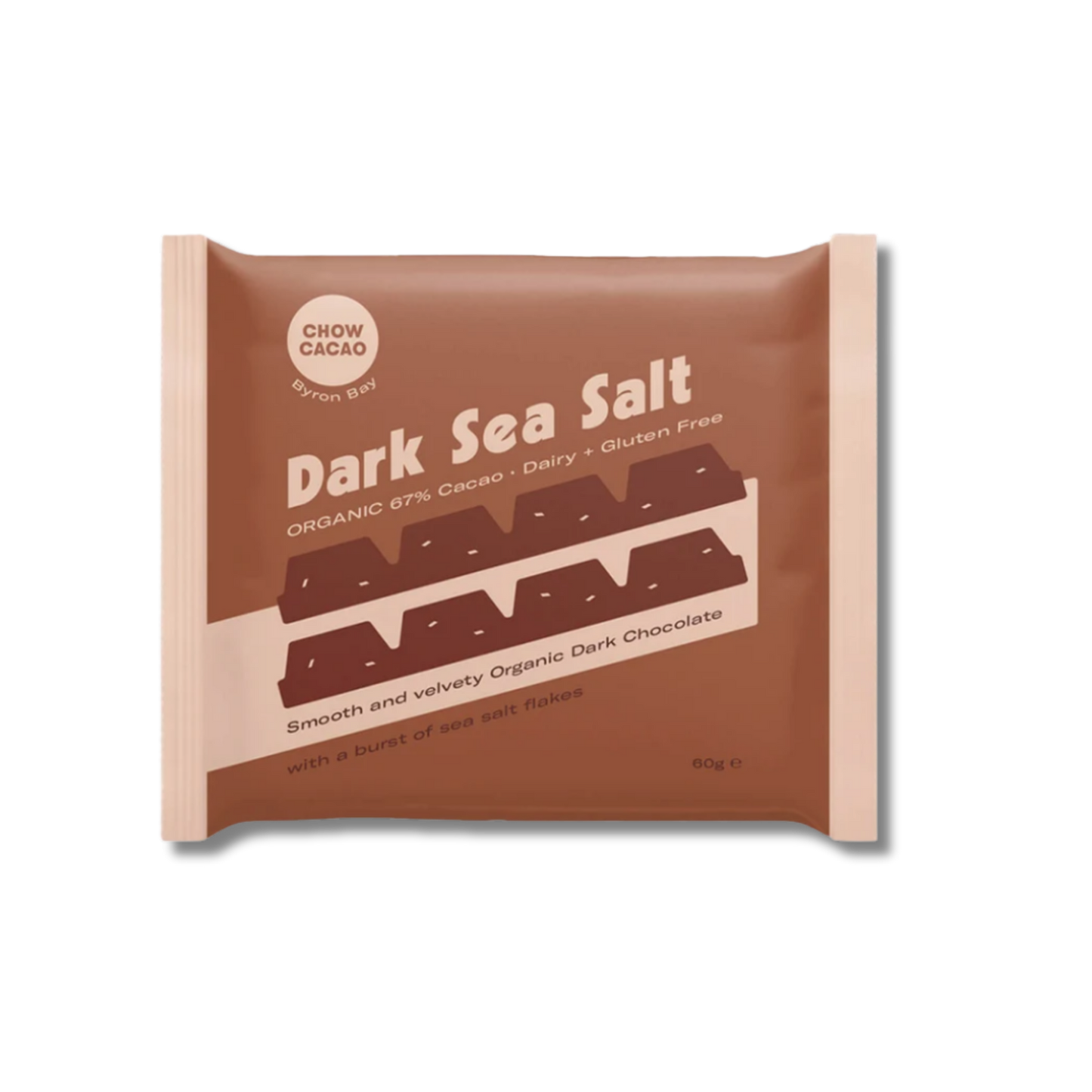 Chow Cacao Dark Sea Salt Bar 60g