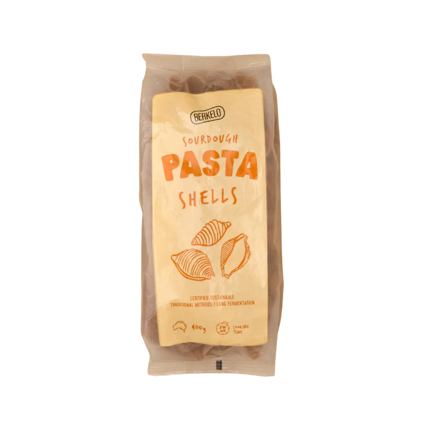 Berkelo Sourdough Pasta Shells 400g