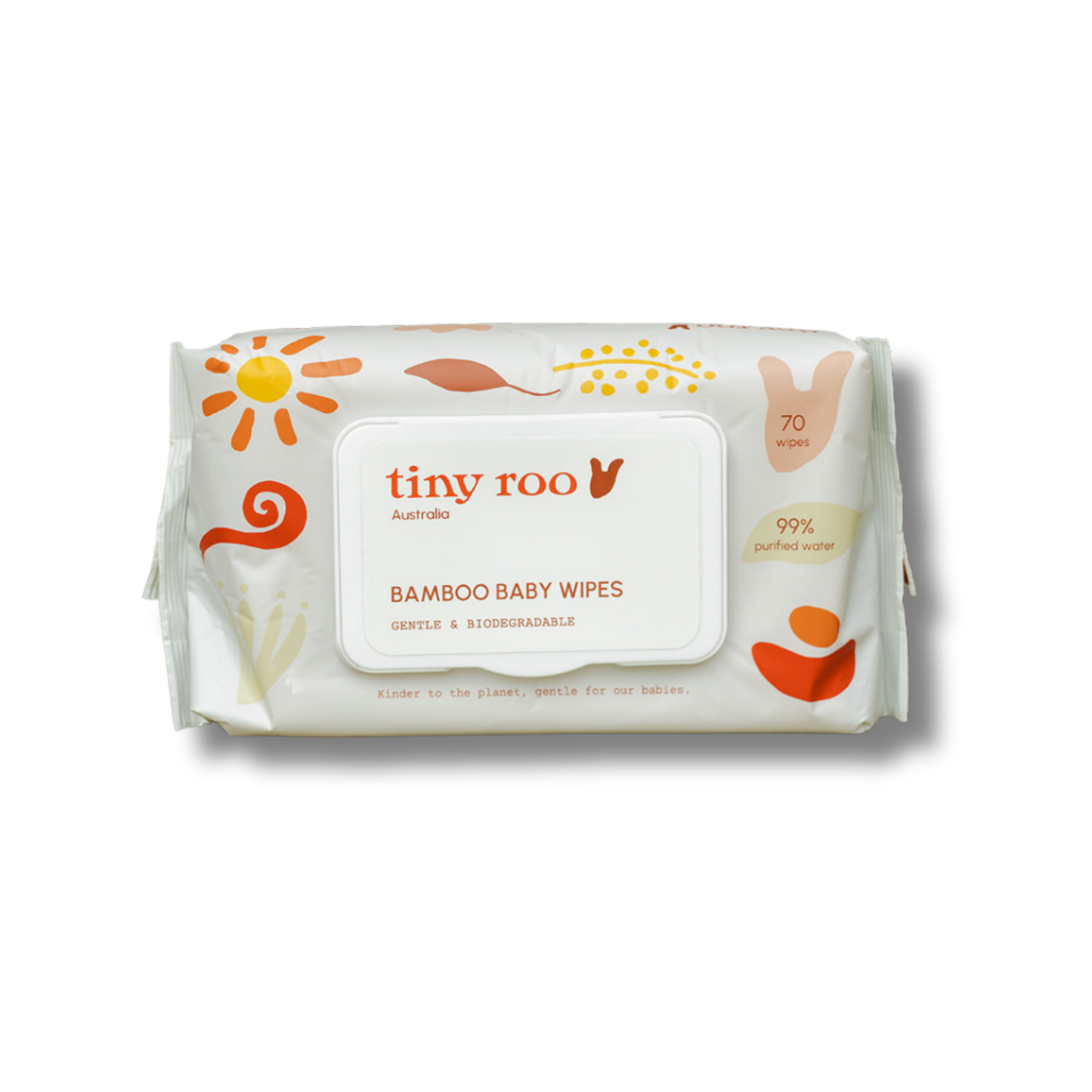 Tiny Roo Bamboo Baby Wipes 70 pack