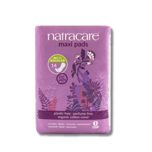 NatraCare Regular Maxi Pads without wings 14 Pack