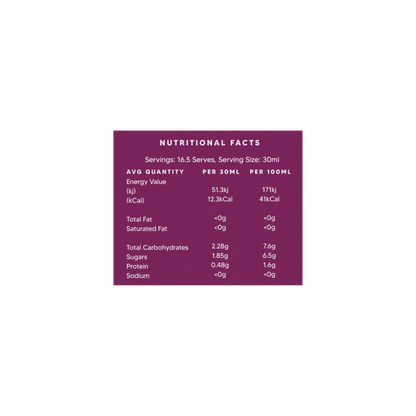 Mt Wilder Organic Elderberry Juice 500mL