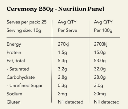 Sacred Taste Ceremonial Cacao 250g