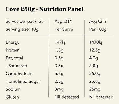 Sacred Taste Love: Rose Cacao 250g