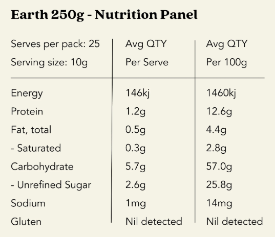 Sacred Taste Earth: Original Cacao 250g