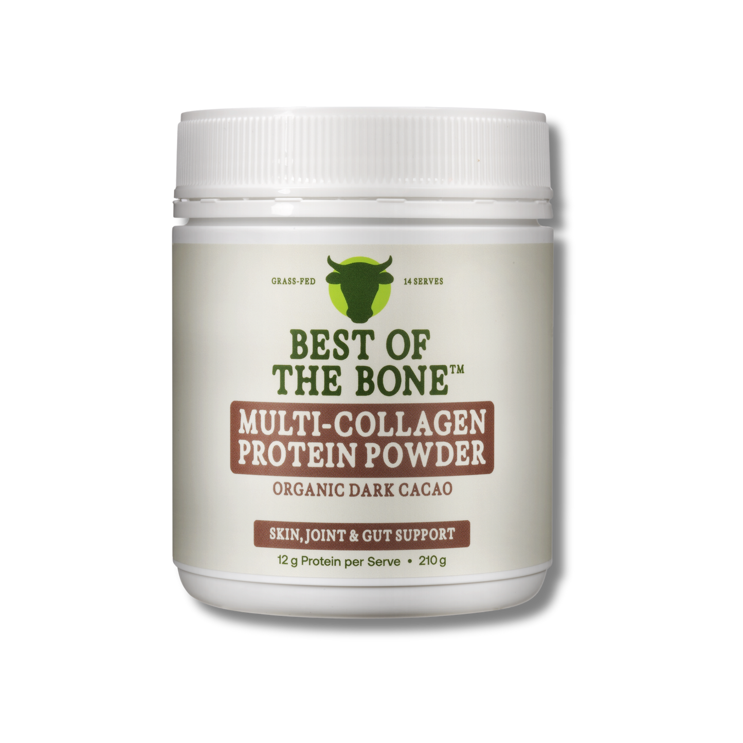 Best of the Bone Multi Collagen Protein Powder Organic Dark Cacao 210g
