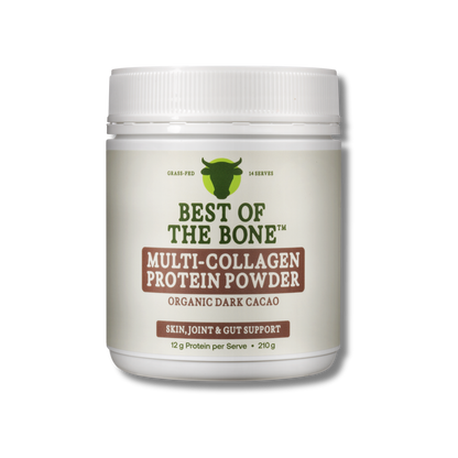 Best of the Bone Multi Collagen Protein Powder Organic Dark Cacao 210g