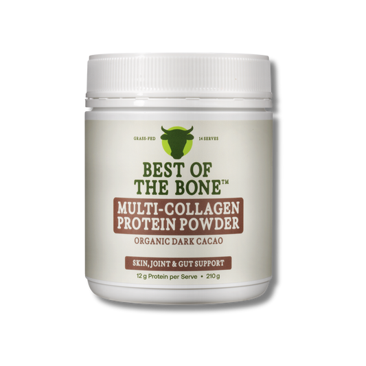 Best of the Bone Multi Collagen Protein Powder Organic Dark Cacao 210g