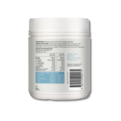 Best of the Bone Multi Collagen Protein Powder Flavour Free 210g