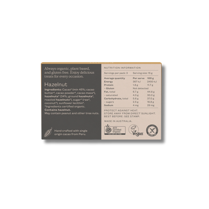 Pana Organic Chocolate Hazelnut 45g
