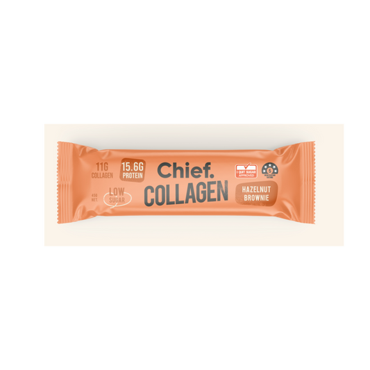 Chief Collagen Protein Hazelnut Brownie Bar 45g