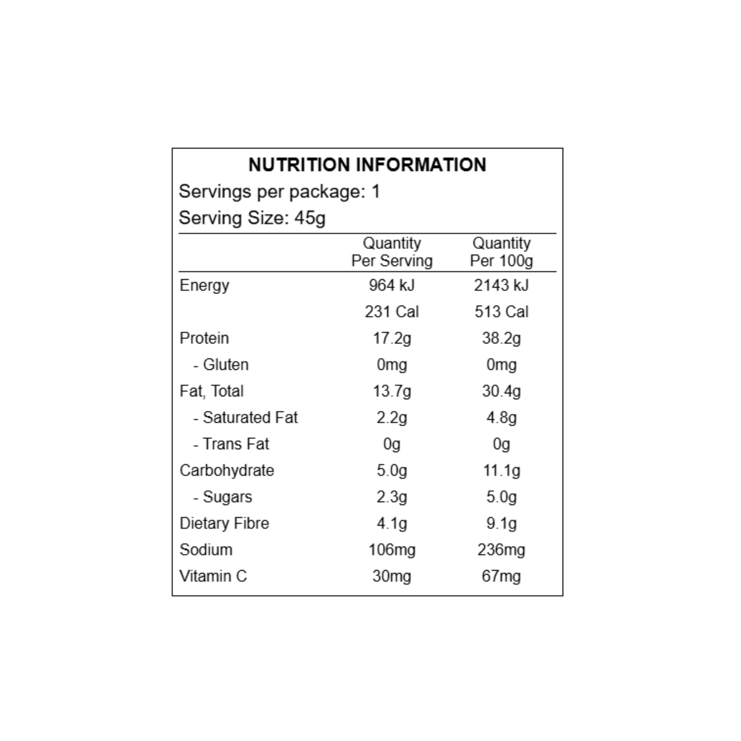 Chief Collagen Protein Peanut Butter Bar 45g