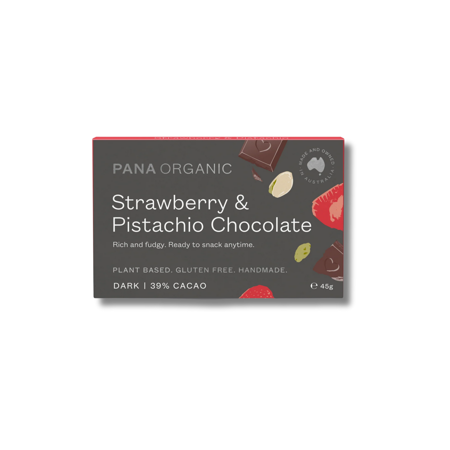 Pana Organic Chocolate Strawberry & Pistachio 45g