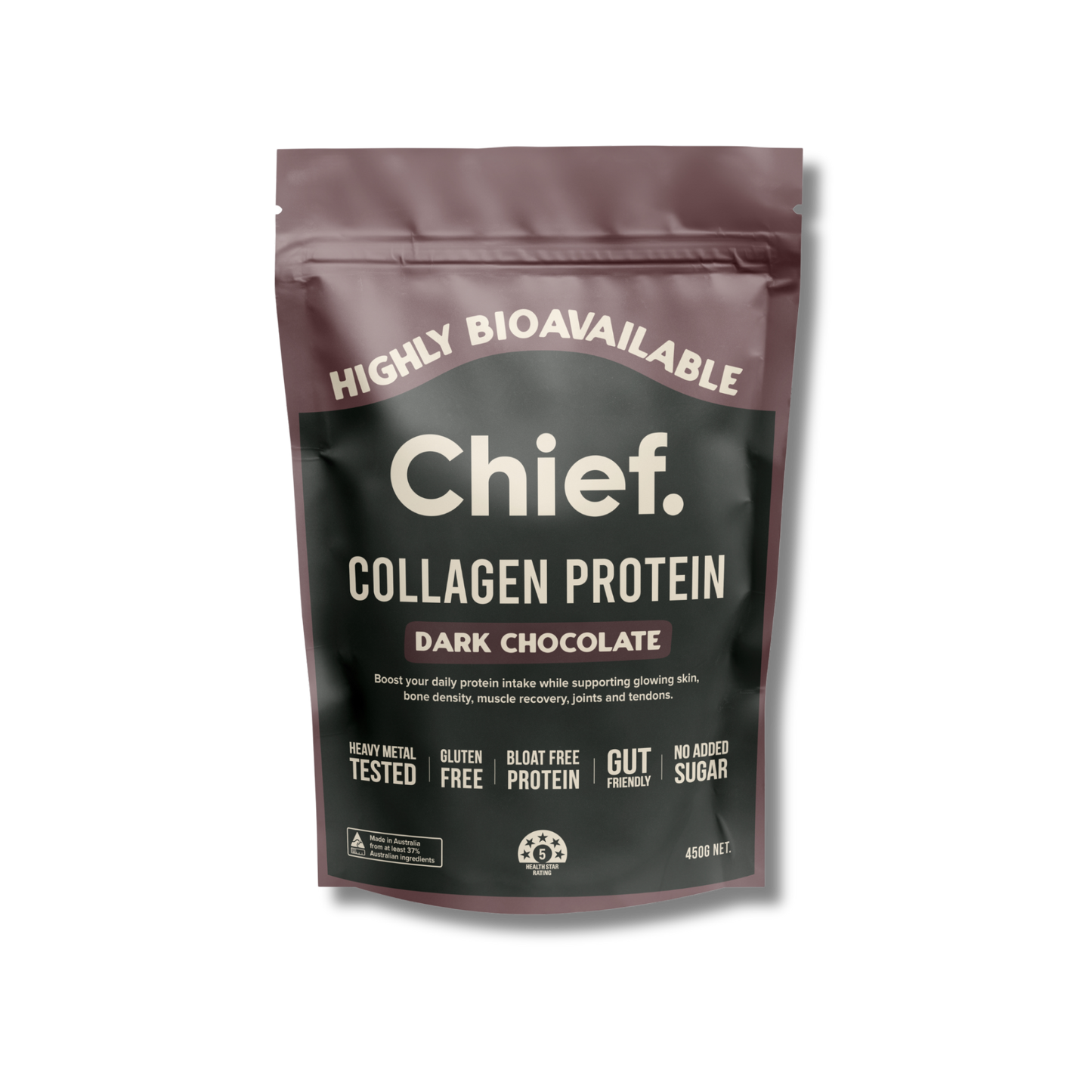 Chief Collagen Protein Powder Dark Chocolate 450g
