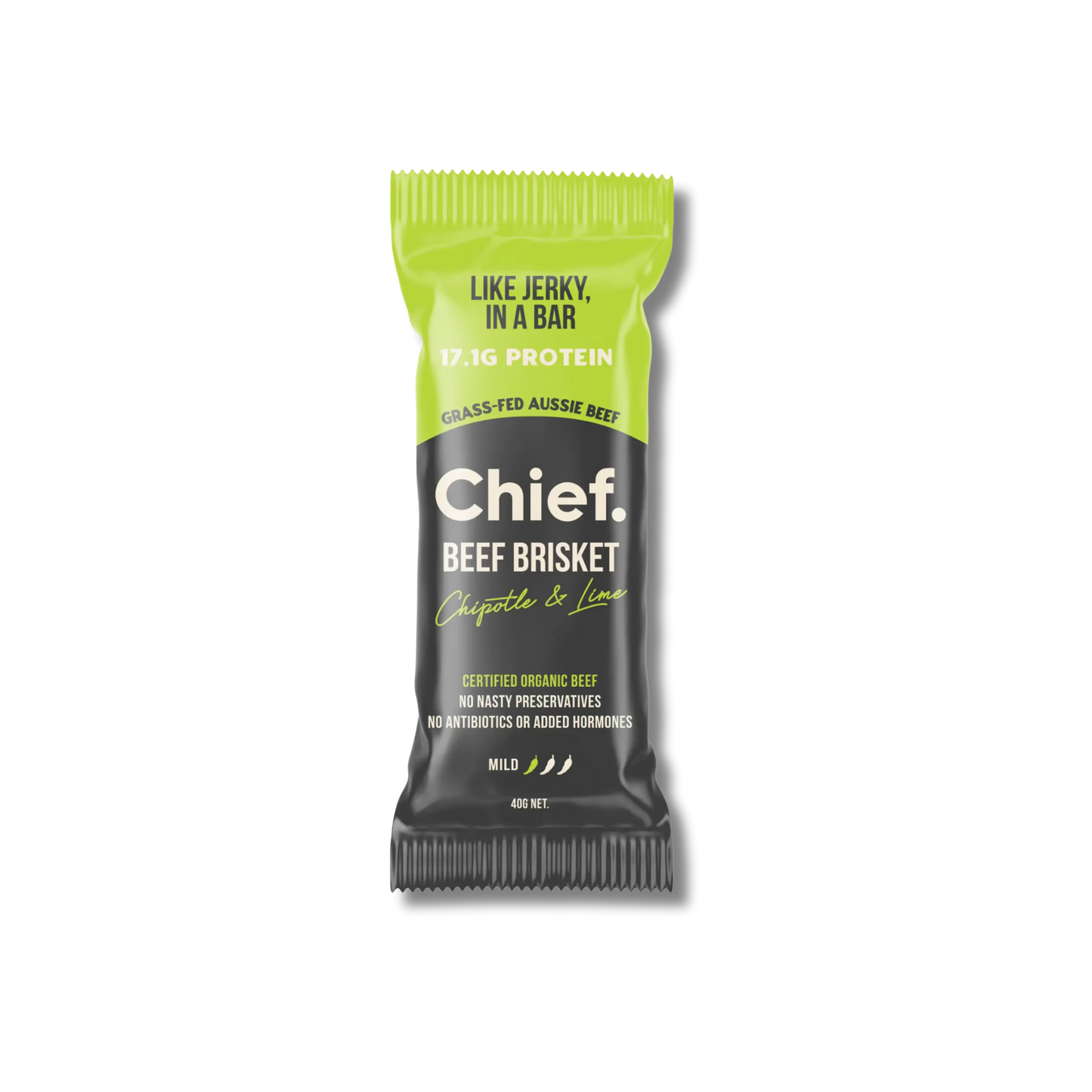 Chief Organic Mexican (Chipotle & Lime) Beef Bar 40g