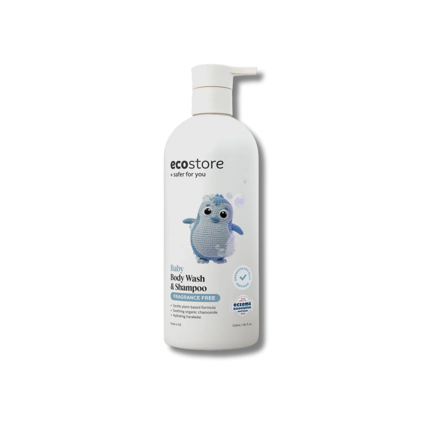 Ecostore Fragrance Free Baby Wash & Shampoo 535ml