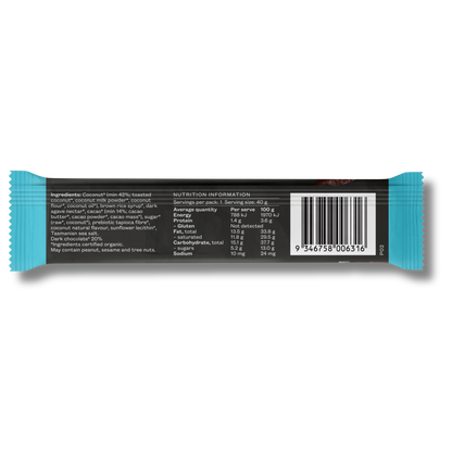 Pana Organic Toasted Coconut & Dark Chocolate Bar 40g